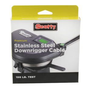 SCOTTY 150Lb. Test – Premium Stainless Steel Downrigger Cable – 200 Ft. - 1000