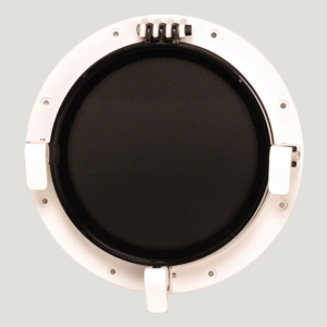 BECKSON 8" x 2" White Frame/Clear Lens Round Port Light - PO8RD-WC-20