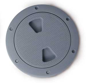 TEMPRESS 4"Screw Out Deck Plate Black - 43035